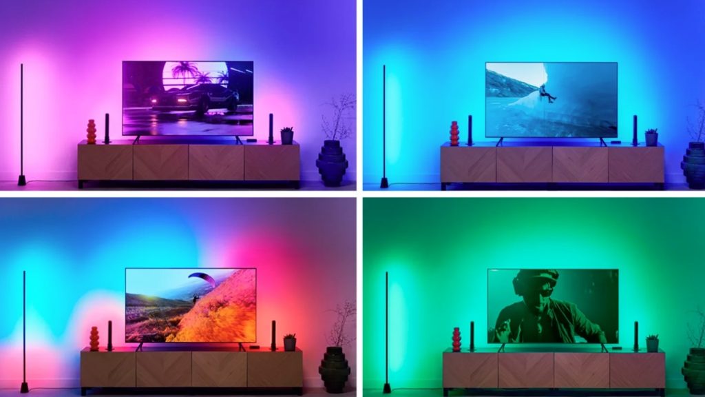 HDMI Sync Box with TV Backlight Review WiZ HDMI Sync Box Light Strips