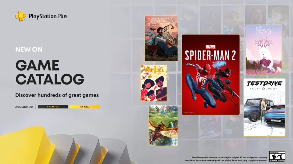PlayStation Plus Game Catalogue February update adds Spider-Man 2, Monster Hunter Stories, and more